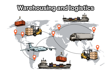 المخزون والنقل وشبكات التوزيع اللوجيستية